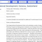 Stagiaire en Développement Organisationnel – Genève
