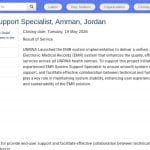 Spécialiste Support EMR – Amman, Jordanie