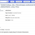 Coordinateur territorial du programme Horizons Amazonie à Condorcanqui