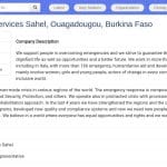Responsable des Services Support – Sahel (Burkina Faso)
