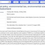 Stage en politiques environnementales – ONU Genève