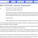 Responsable de la gestion des espaces – OHCHR Genève