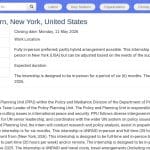 Stagiaire en affaires politiques – Nations Unies (New York)
