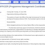 Coordinateur·trice de Programme Droits Humains – Genève