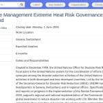 Stagiaire en gestion de programme – Gouvernance des risques de chaleur extrême