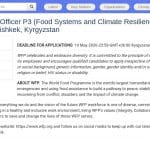 Responsable de programme – Systèmes alimentaires et résilience climatique