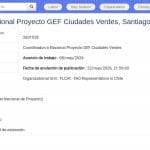 Coordinateur national du projet GEF Villes Vertes