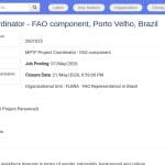 Coordinateur de Projet MPTF – Filières Café et Cacao, Rondônia