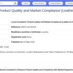 Consultant National Qualité Produit et Conformité Marché (Cuir & Artisanat)