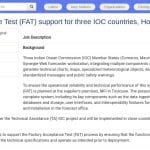 Expert FAT Synergie-Web pour trois pays de l&rsquo;IOC