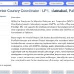 Coordinateur Pays Senior – Pakistan (Islamabad)