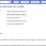 Responsable Climat et Air Pur, Londres