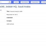 Analyste Financier – IsDBi – Siège de Djeddah