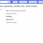Lead Global Education Specialist – Jeddah HQ