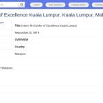 Stagiaire RH – Centre d’Excellence (Kuala Lumpur)