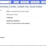 Senior Associate – Documentary Credits – Jeddah HQ