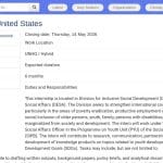 Stagiaire en Développement Social Inclusif – ONU