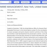 Stagiaire en gestion de programme – Réduction des risques de catastrophes