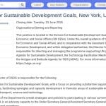 Directeur(trice) de la Division des Objectifs de Développement Durable
