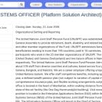 Architecte de solutions plateforme – Systèmes d&rsquo;information (ONU)