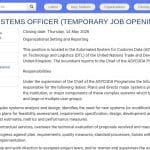 Responsable des Systèmes d&rsquo;Information – ASYCUDA (Temporaire)