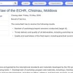 Expert en jurisprudence de la CEDH – Chisinau