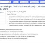Consultant Full-Stack – Hub Satellite ONU (Pékin)