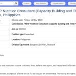 Consultant Nutrition – Renforcement des capacités et vérification tierce partie