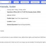 Responsable des Opérations – UNICEF Kassala, Soudan