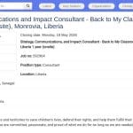 Consultant Stratégie, Communication et Impact – Campagne Retour en Classe