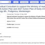 Consultant national pour les plans d&rsquo;action petite enfance