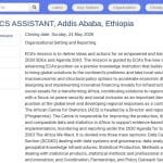 Assistant statisticien principal – Addis-Abeba