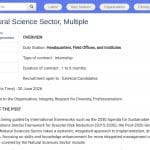 Stage en Sciences Naturelles – UNESCO (H/F)
