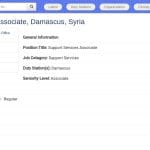 Gestionnaire des actifs et de la logistique – UNMAS Syrie