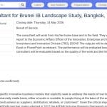 Consultant international – Étude sur l’IB au Brunei