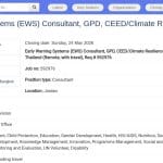 Consultant en Systèmes d&rsquo;Alerte Précoce (EWS) – UNICEF
