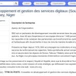 Conseiller en services digitaux – Projet Pro-ARIDES
