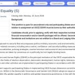 Conseiller·ère en égalité des genres (OSCE/ODIHR)