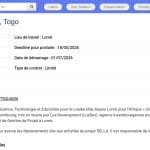 Chauffeur/Coursier – Projet STELLA (Lomé)