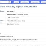 Responsable de l&rsquo;Unité de Soutien à la Relance Culturelle