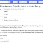 Expert·e Genre et Développement Social (Luxembourg)