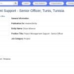Senior Officer – Appui à la gestion de projets urbains (Tunis)