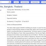 Stagiaire en droits humains – ONU, Bangkok