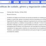 Spécialiste en genre, soins et négociation collective