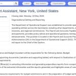 Assistant Finances et Budget – Nations Unies, New York