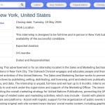 Stage en Marketing – Nations Unies, New York