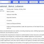 Stagiaire en Droit International – Beyrouth, Liban