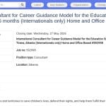 Consultant international – Modèle d&rsquo;orientation professionnelle, Tirana