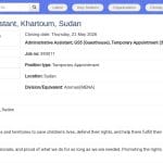 Assistant(e) Administratif(ve) – Guesthouse – UNICEF Khartoum