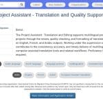 Assistant de Projet – Traduction et Assurance Qualité